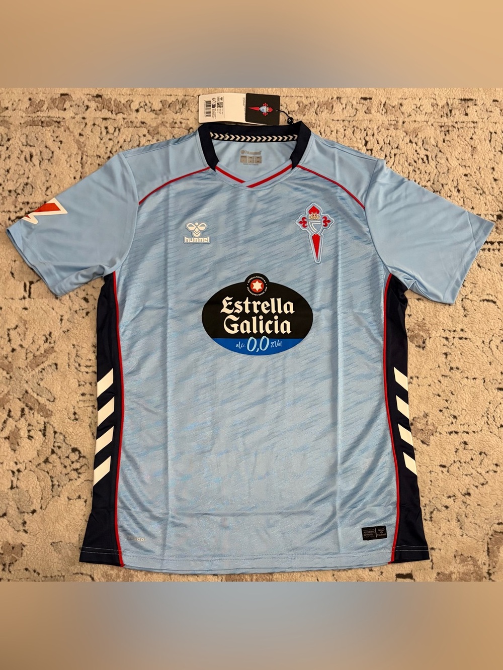 Hummel Authentic 2025/2026 Celta Vigo Spain Futbol Soccer Jersey Men’s Sz Medium